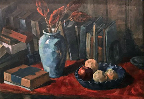 Picture of painting Untitled Still Life with Books.