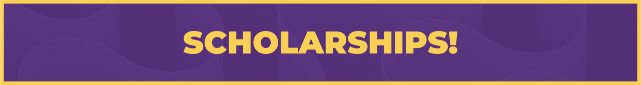 Transfer Scholarships Banner that depicts scholarships