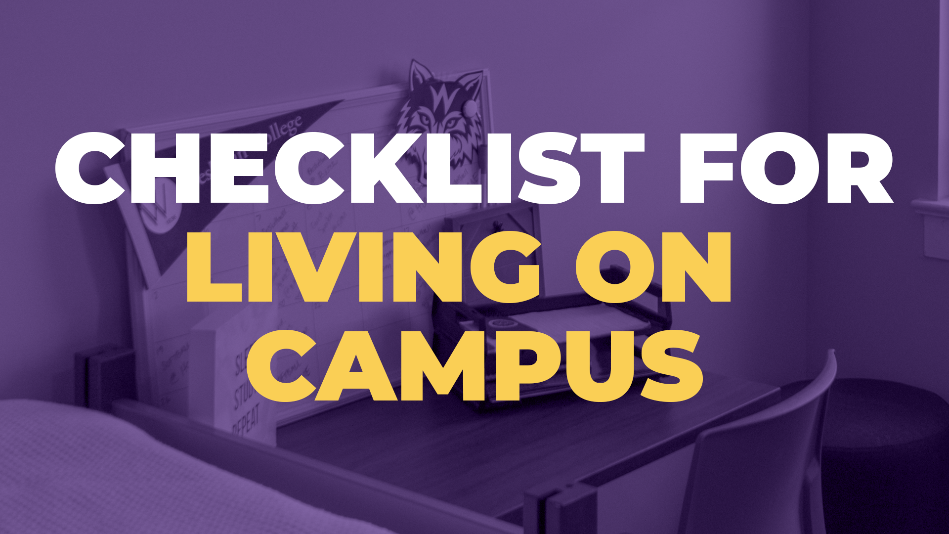 College Checklist Purple