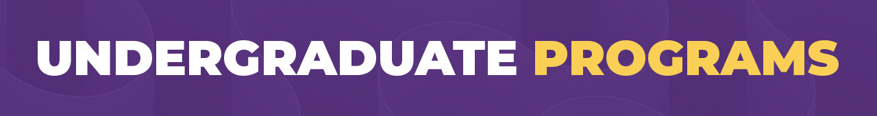 undergraduate programs.