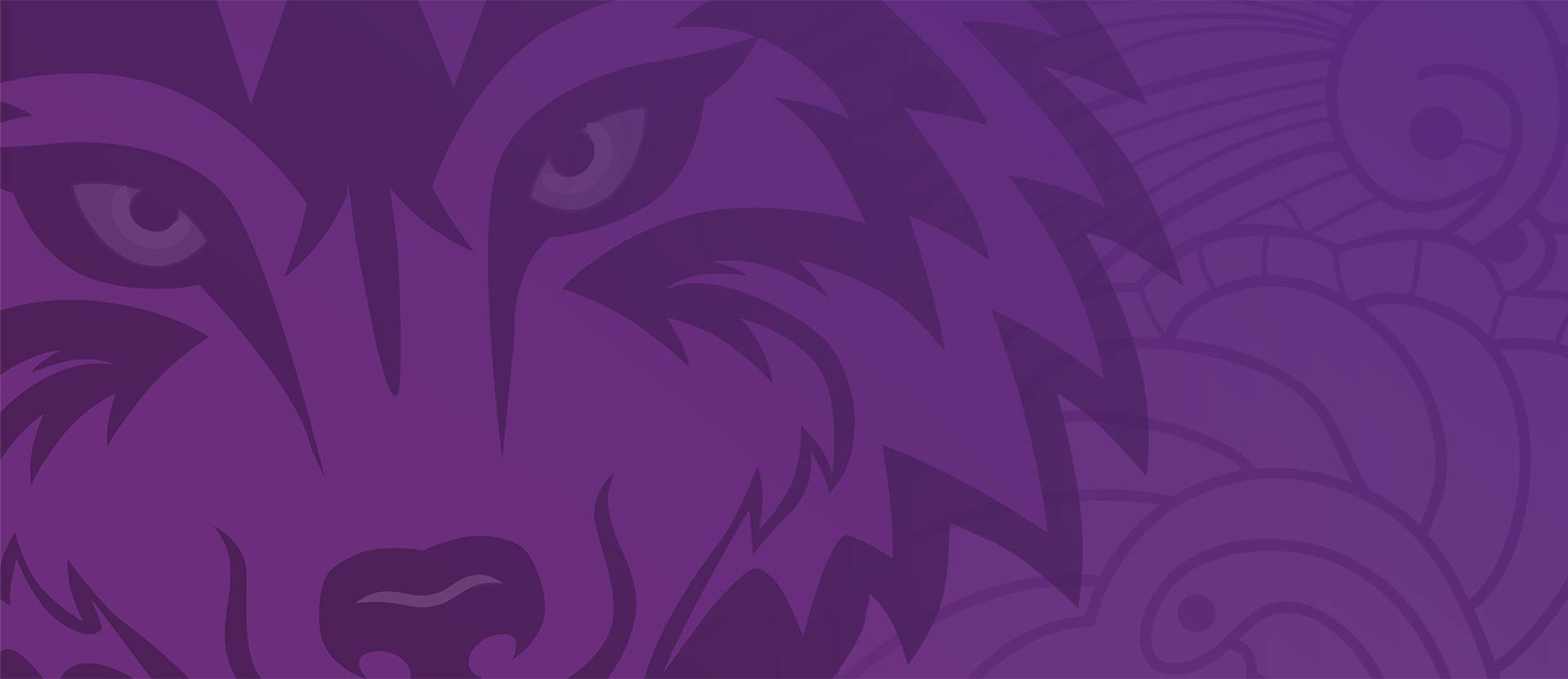 Wolf with purple overlay